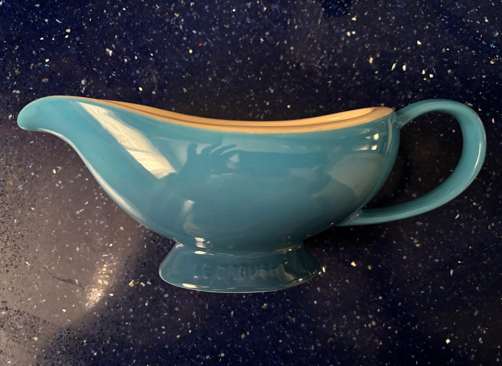 Le Creuset Heritage Stoneware Gravy Boat, Cerise customer photo 2