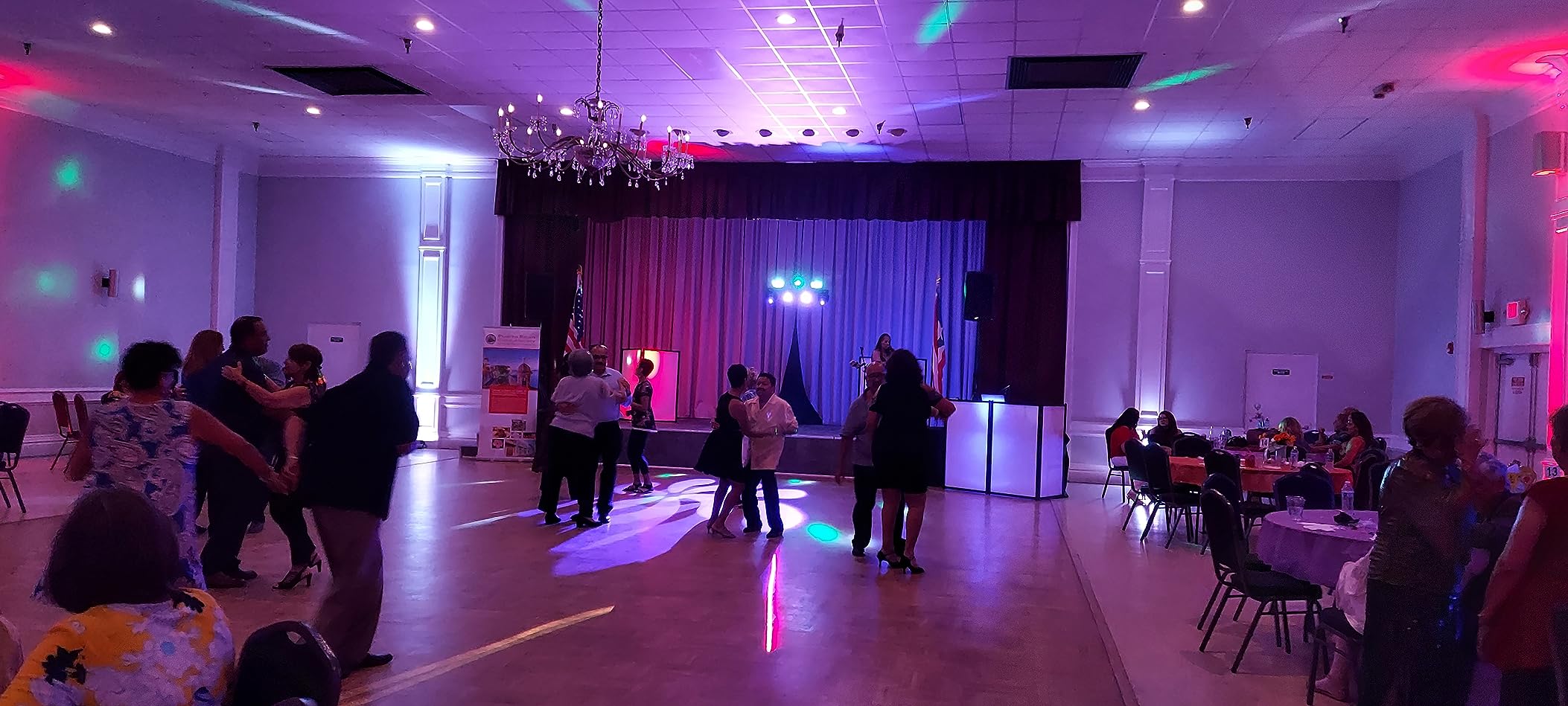 PRORECK DJ Foldable Facade Portable Event Booth Panels 4 Detachable Black Metal Frame Projector Display Scrim Panel with Carry Bag customer photo 1