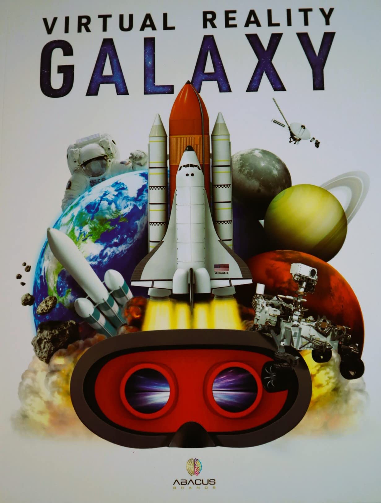 Abacus Brands Virtual Reality Galaxy Gift Box- Kids Science Kit Ages 8-12 | STEM Activity Set, 30+ Immersive Experiences, 80-Page Book, Build a Planetarium Model, VR Hands-Free Goggles, Educational Toy customer photo 2