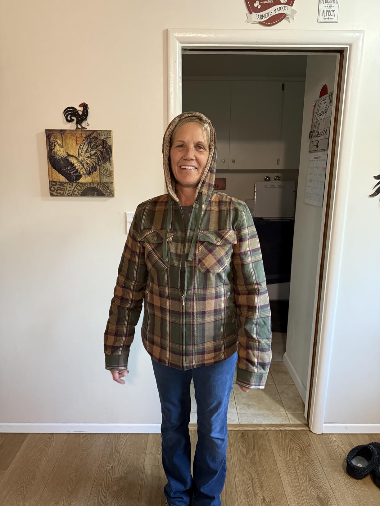 Legendary Whitetails Women's Hooded Shacket Berber Lined Shirt Jacket customer photo 1
