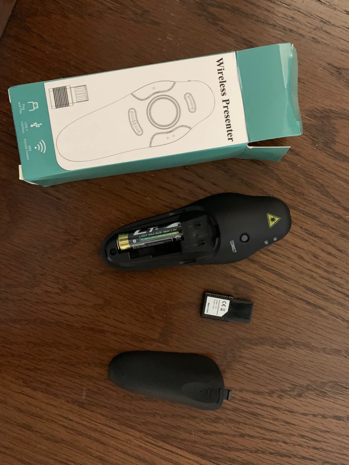 Wireless Presentation Clicker for PowerPoint Presentations, USB Dongle Presenter Remote with Laser Pointer Slide Clickers for Mac/Windows/Linux, Computer/Laptop, Google Slide/PPT/Keynote customer photo 1
