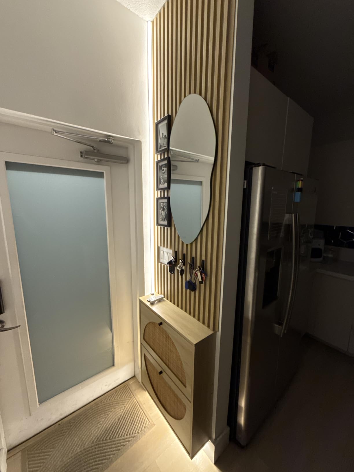 Delma Home Gym Mirrors, 12'' x 12'' Glass Mirror Tiles, 16 PCS | Square Large Wall Mirror customer photo 1