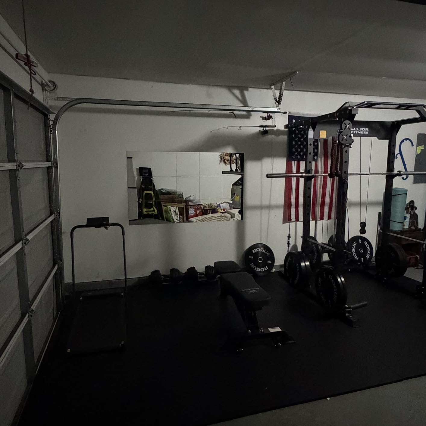Delma Home Gym Mirrors, 12'' x 12'' Glass Mirror Tiles, 16 PCS | Square Large Wall Mirror customer photo 2