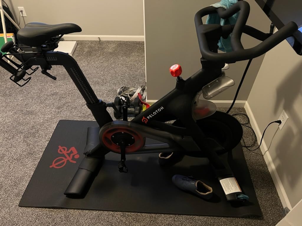 Bike Mat Compatible with Peloton Bike, 6mm Floor Protector | Non-slip waterproof protection for hardwood or carpet customer photo 1