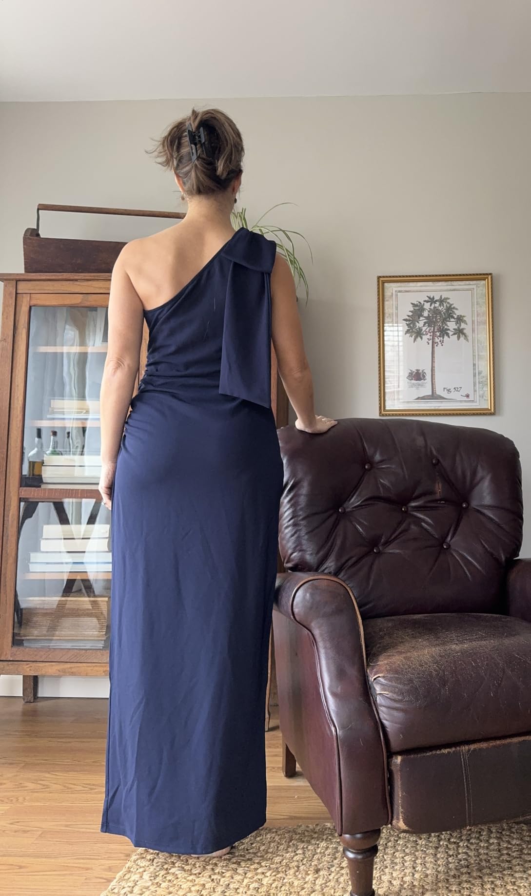Women's One Shoulder Cocktail Maxi Dresses customer photo 1
