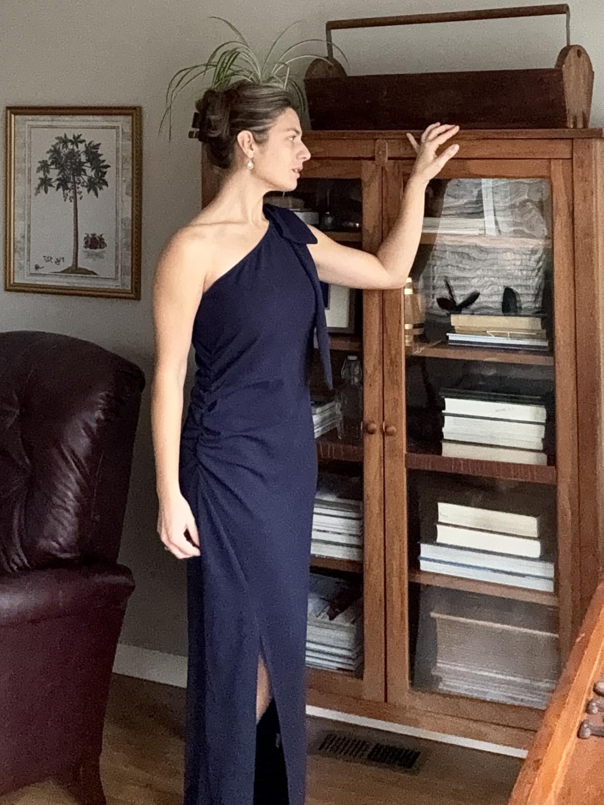 Women's One Shoulder Cocktail Maxi Dresses customer photo 2