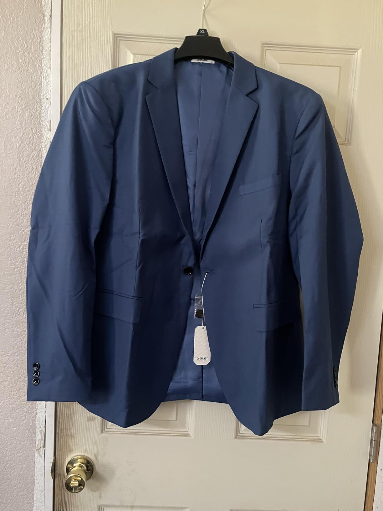 COOFANDY Mens Sport Coat Casual Blazer One Button Business Suit Jacket customer photo 2