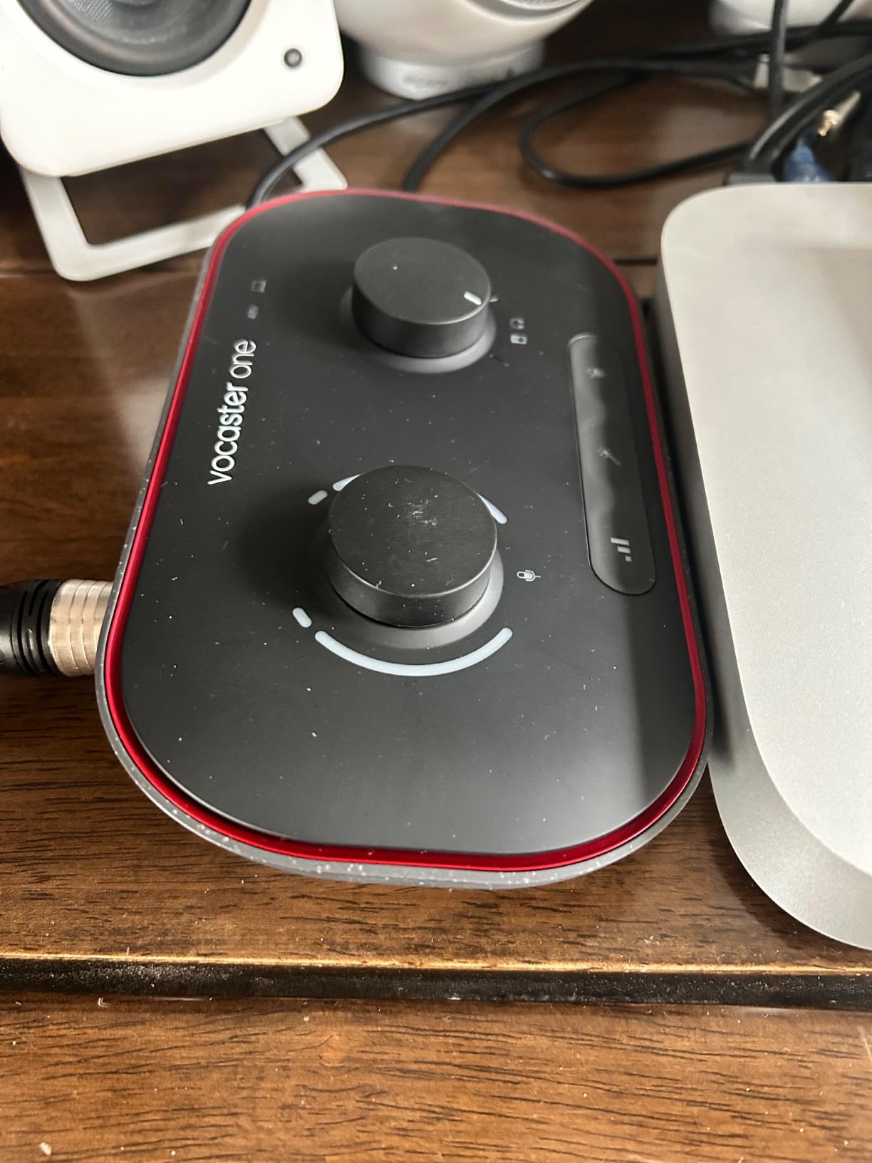 Focusrite Vocaster One Studio | Podcasting Interface for Solo Podcast Recording with Vocaster DM1 Dynamic Microphone & HP60v Headphones customer photo 1