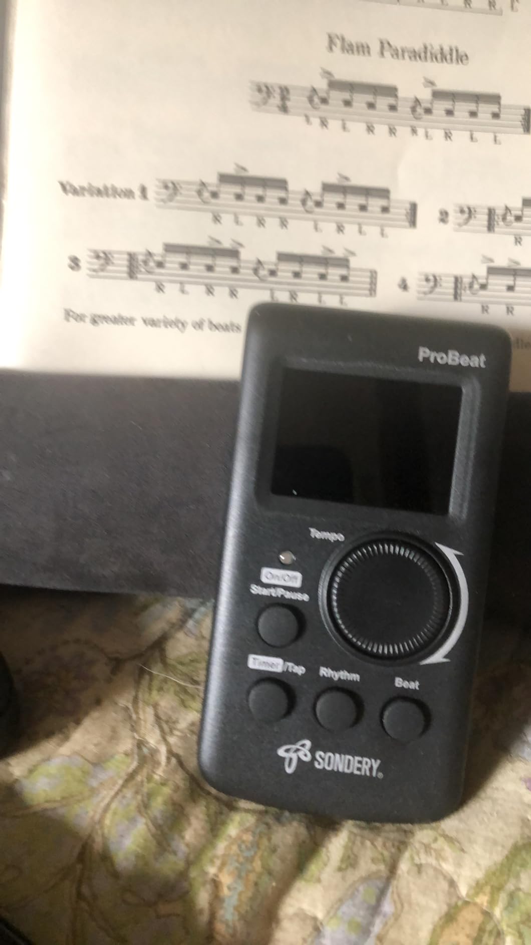 Sondery Digital Metronome Rechargeable English Vocal Counting with Timer Function for Piano Guitar Drum and All Instruments customer photo 2