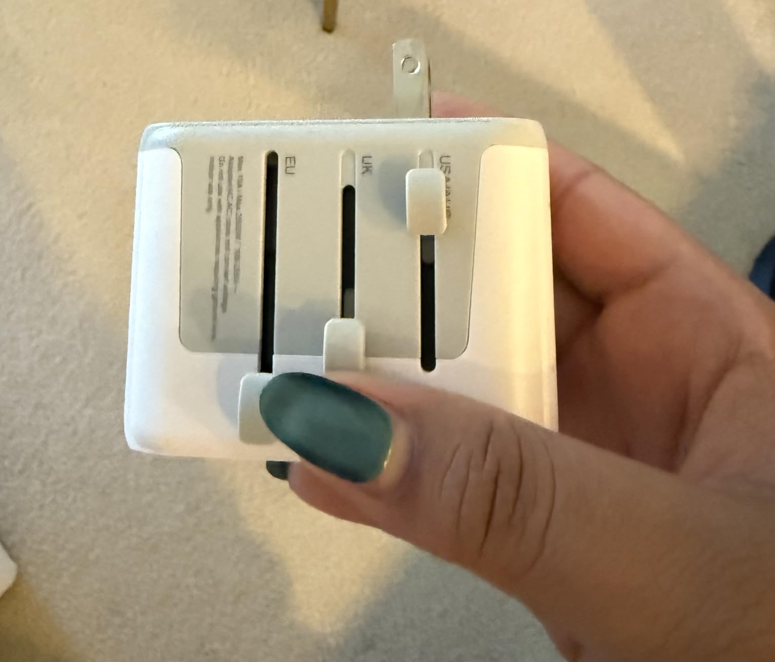 TESSAN Universal Travel Adapter, International Power Adapter | 2 USB C 2 USB A Ports, Travel Plug Adaptor Worldwide for US to Europe UK Italy Ireland Australia France Germany, Type C G A I customer photo 2