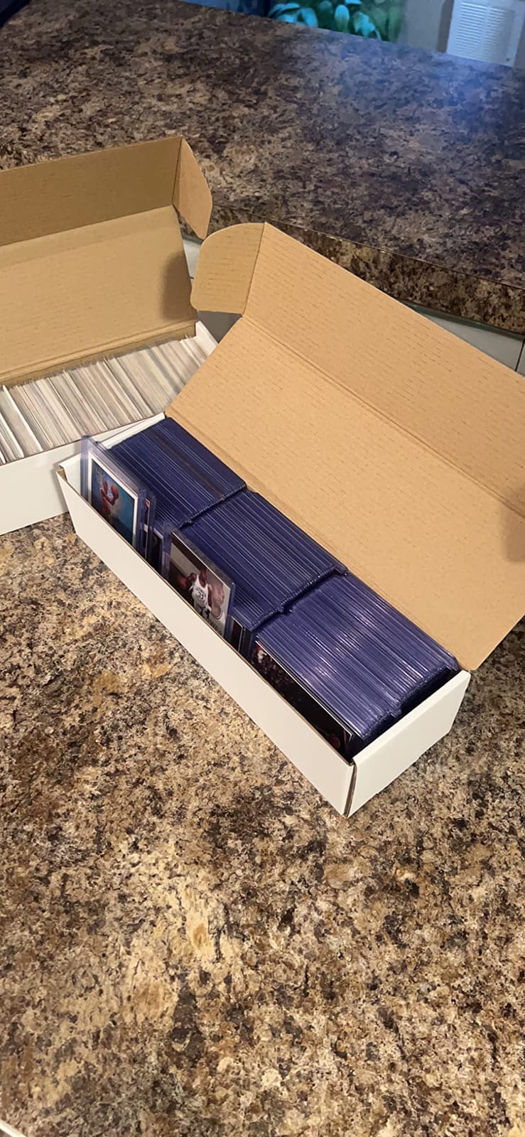Fageverld Trading Card Storage Box, Mtg Storage Box with Dividers, Cardboard Collector Box for TCG, Baseball Sports Cards, 6 Count customer photo 1