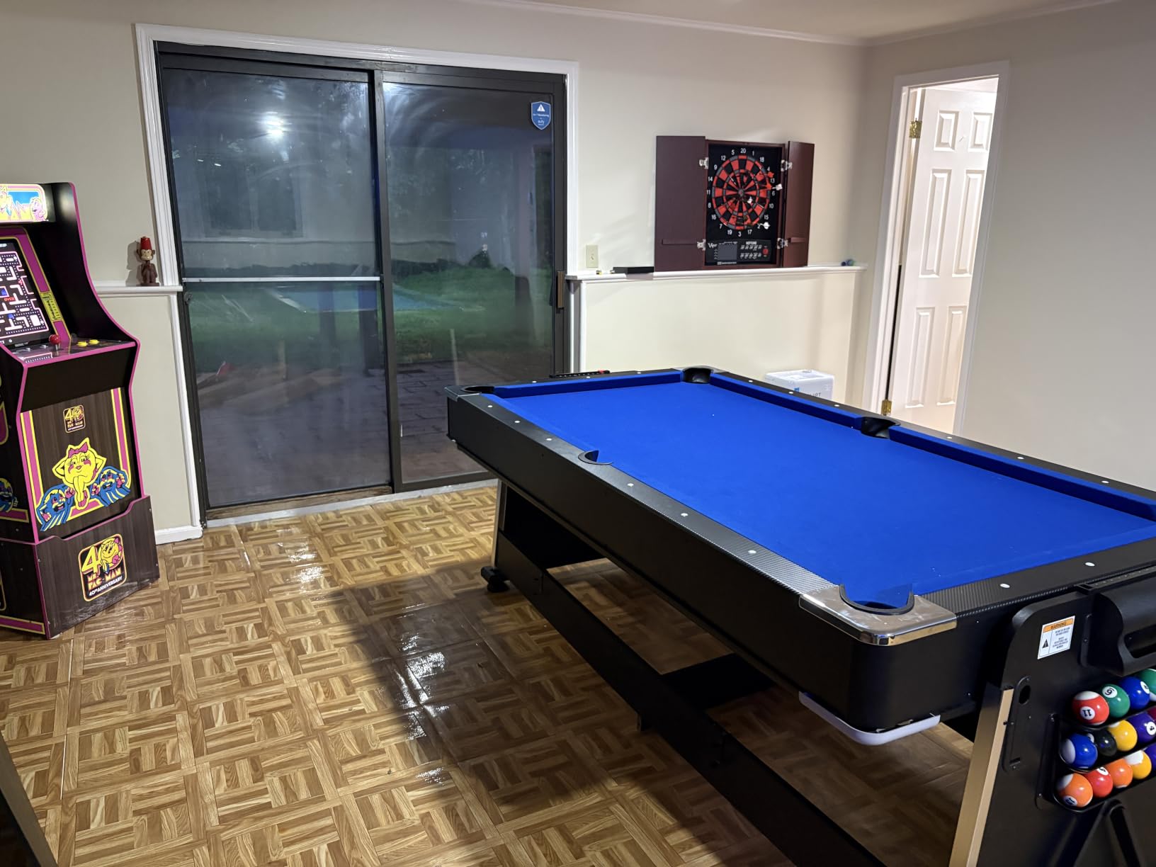 Triad 7-Foot 3-in-1 Multi-Game Swivel Table - Billiards/Pool, Table Tennis & Air Hockey customer photo 1