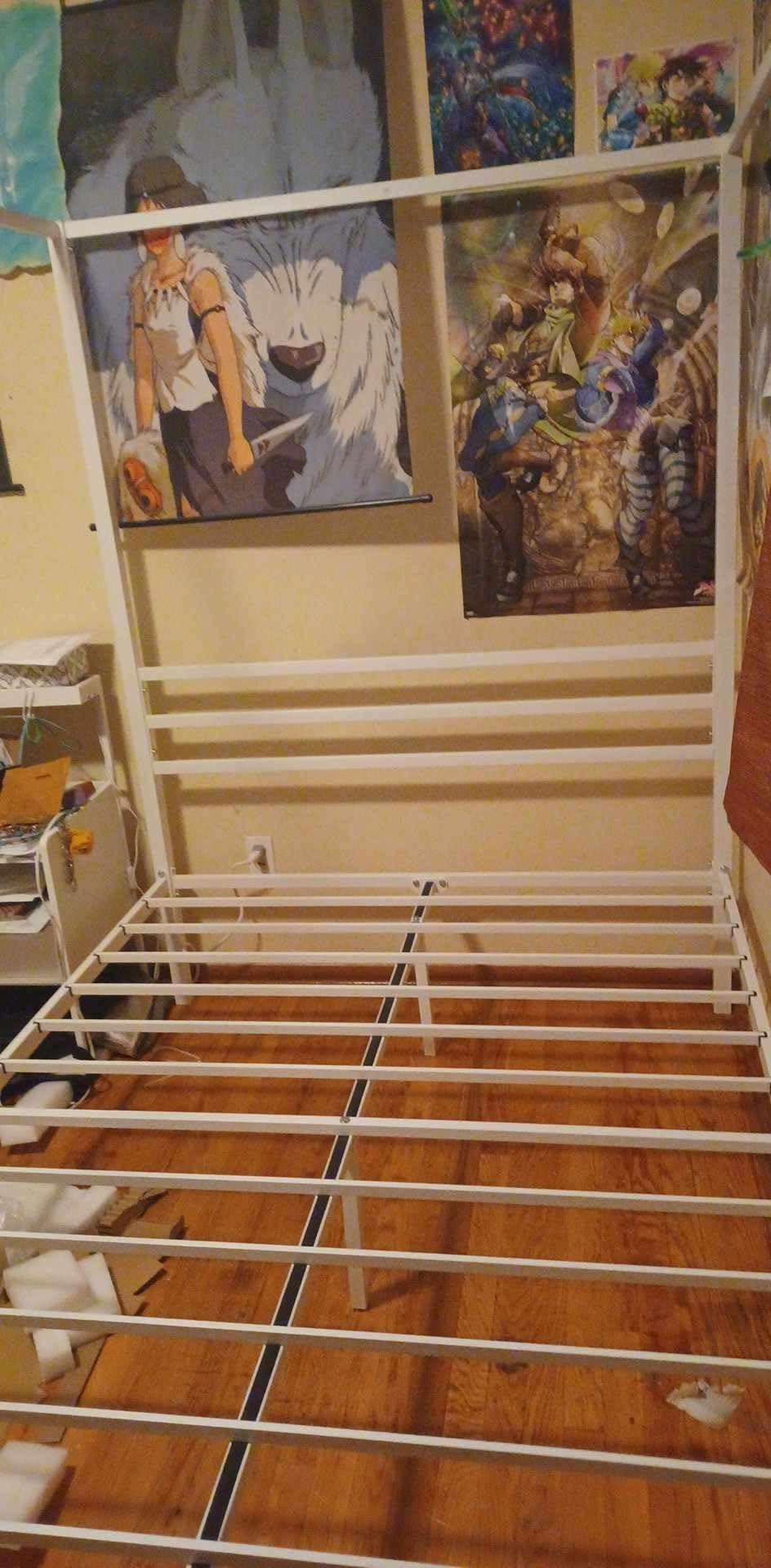 SHA CERLIN Queen Size Canopy Bed Frame with Heavy Duty Metal Slats, Black | Modern Minimalist Design Four-Poster, Under-Bed Storage Space, Mattress Foundation, No Box Spring Needed, Easy Assembly customer photo 2