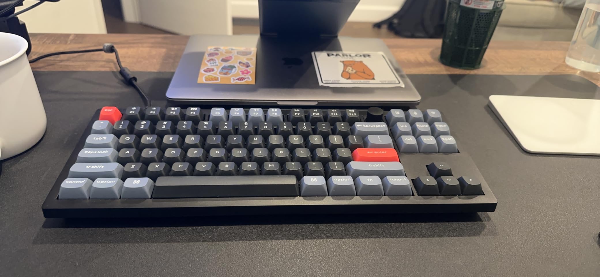 Keychron V3 Wired Custom Mechanical Keyboard Knob Version, TKL QMK/VIA Programmable with Hot-swappable Keychron K Pro Brown Switch Compatible with Mac Windows Linux Carbon Black (Non-Transparent) customer photo 2
