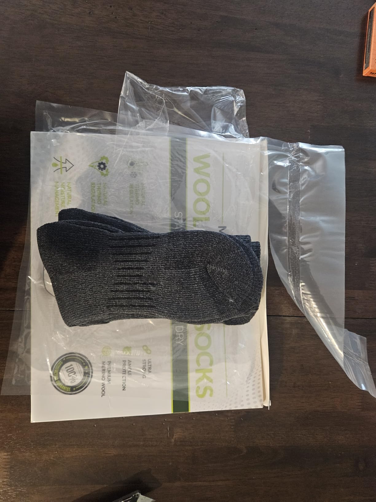 Mens Merino Wool Crew Socks Thermal and Warm Socks for Winter Work Hiking Running 3 Pairs customer photo 1