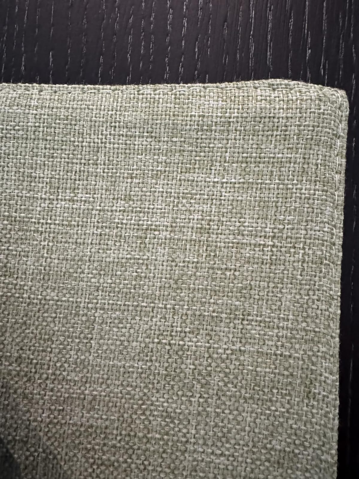 Demetex Green Placemat Set of 4 Washable Linen Textured Place Mats for Dinner Heat Resistant Sage Cloth Placemats Scratch Resistant Plate Mats for Dining Table Kitchen Summer, Green customer photo 2