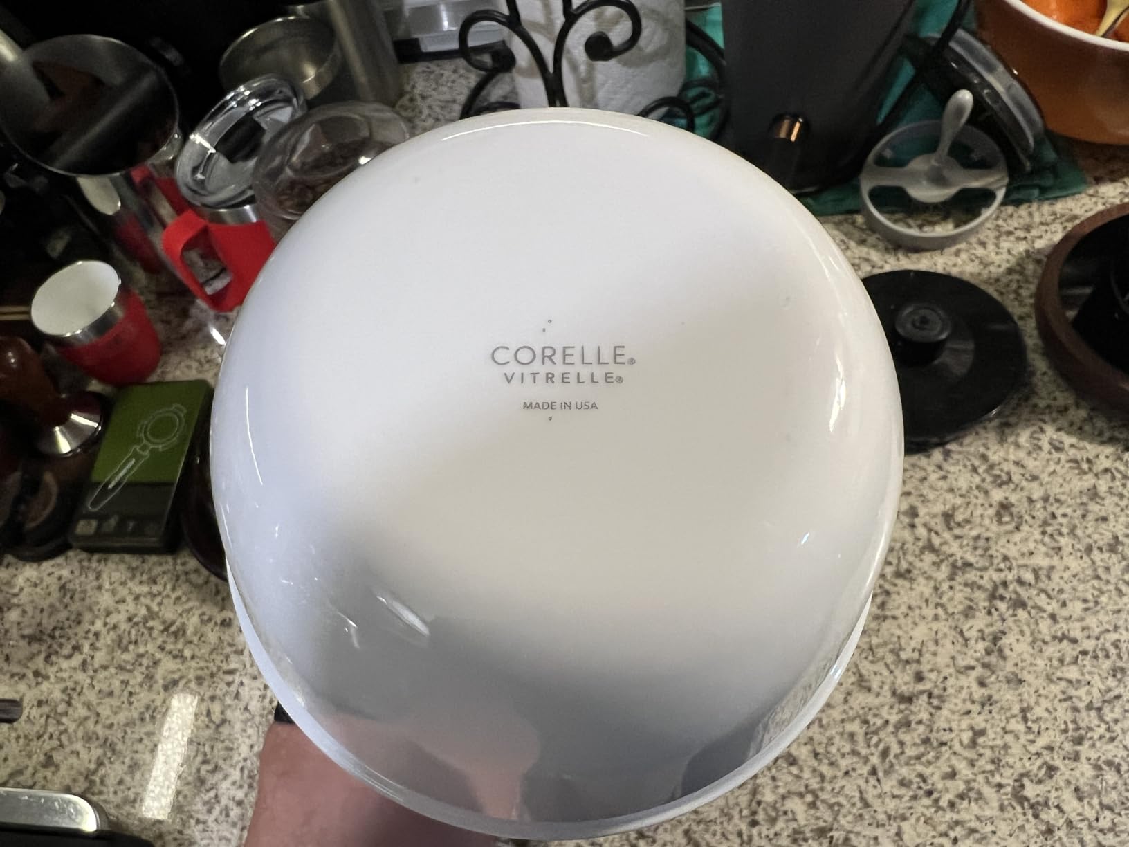 Corelle Vitrelle 28-oz Soup/Cereal Bowls Set of 6 Chip & Crack Resistant Dinnerware Bowls for Soup, Ramen, Cereal and More, Triple Layer Glass, Winter Frost White customer photo 1