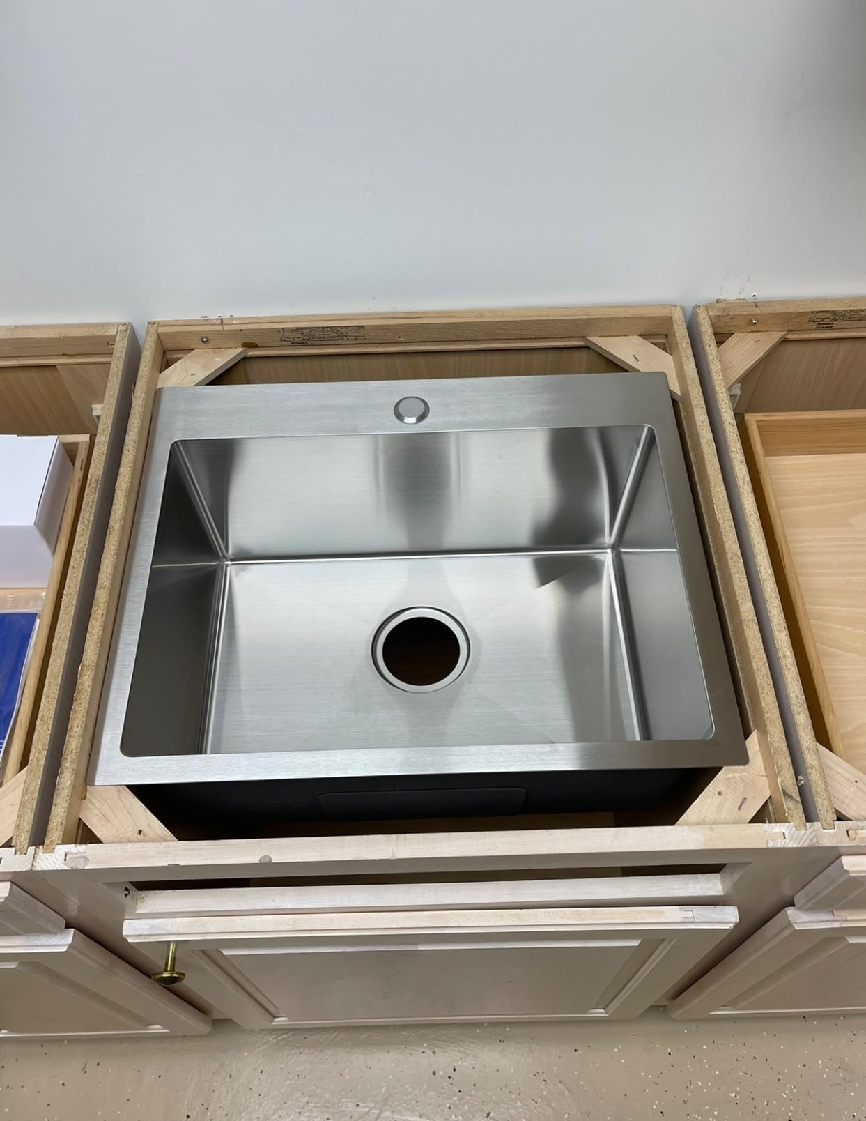 20x16 inch Drop in Kitchen Sink 304 Stainless Steel Brushed customer photo 1