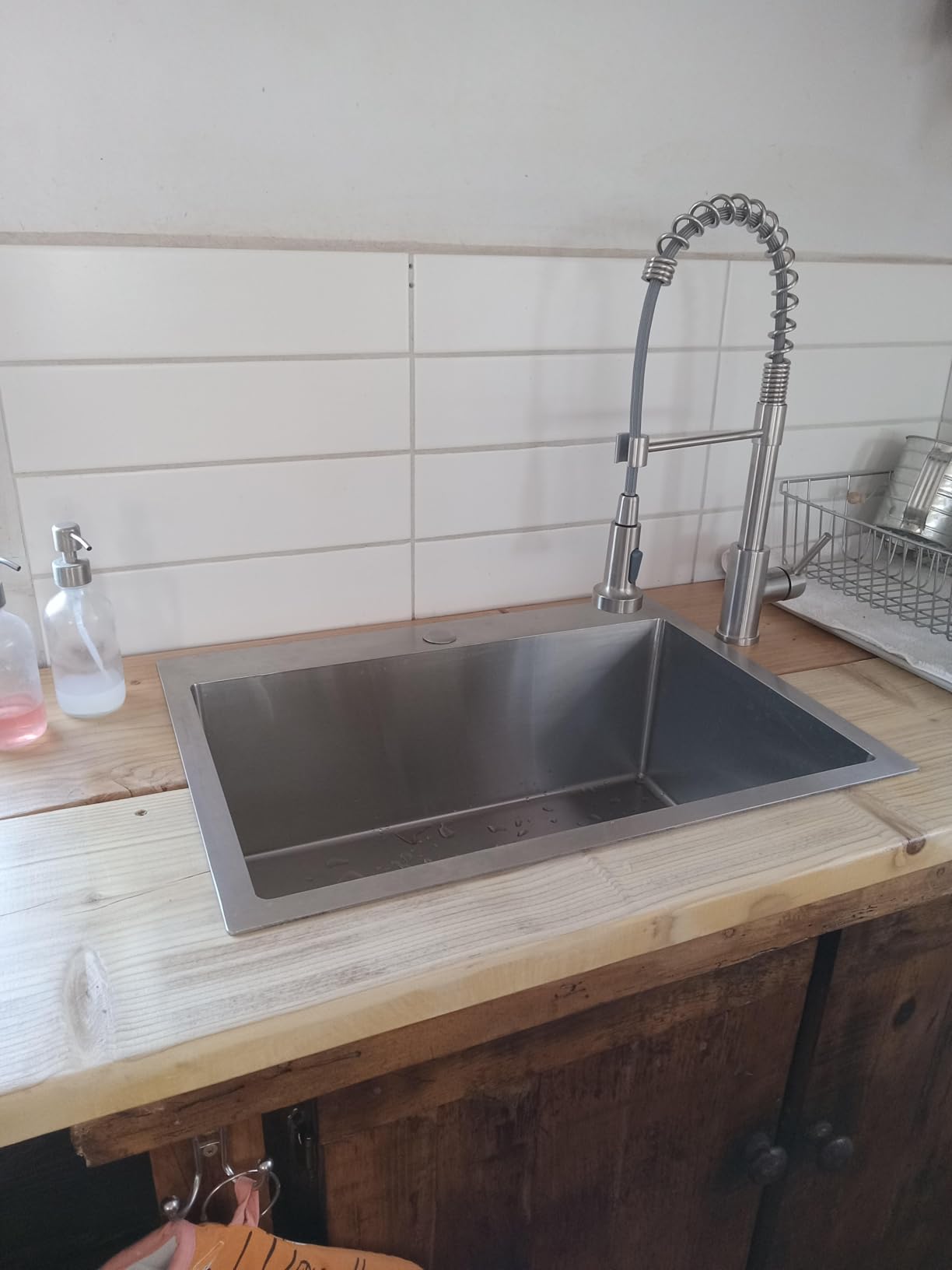20x16 inch Drop in Kitchen Sink 304 Stainless Steel Brushed customer photo 2