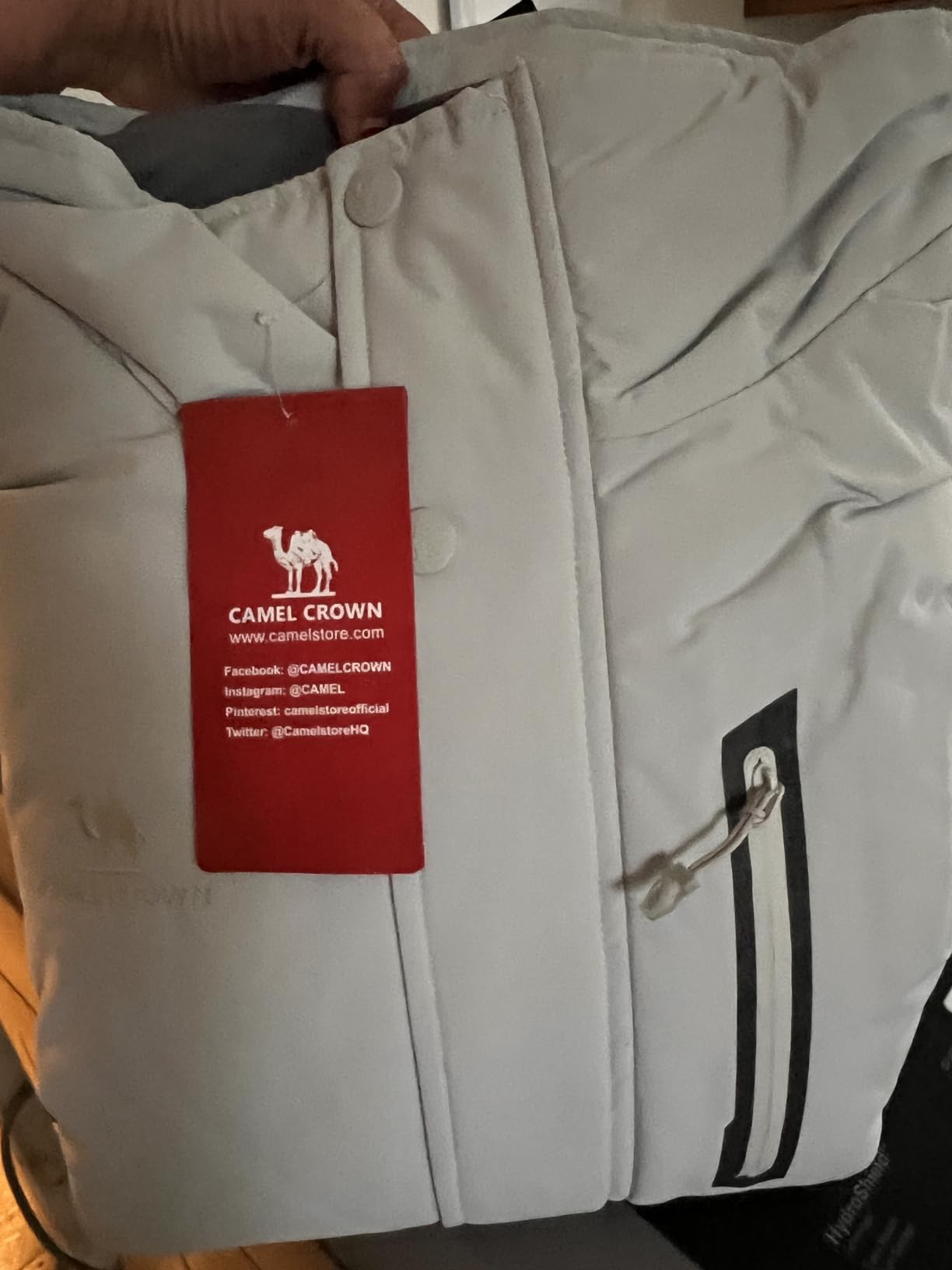 CAMEL CROWN Men's Mountain Snow Waterproof Ski Jacket Detachable Hood Windproof Fleece Parka Rain Jacket Winter Coat customer photo 1