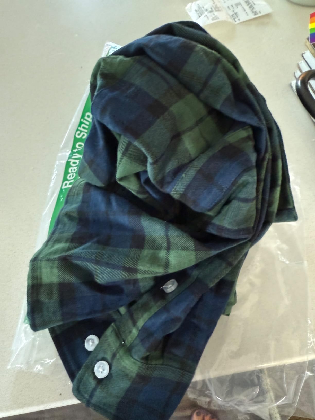 MAGCOMSEN Mens Flannel Shirts Long Sleeve Cotton Plaid Button Down Shirt customer photo 1
