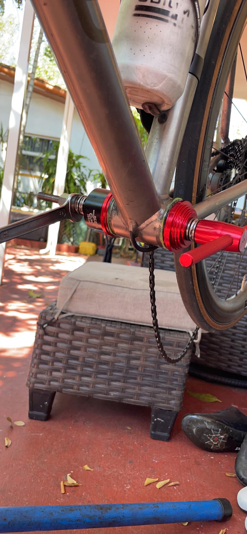 Bottom Bracket Bearing Install Removal and Headset Press-in Tool MTB Road Bike Multifunction Tools Kit for BB86 BB30 BB92 PF30, Red customer photo 1