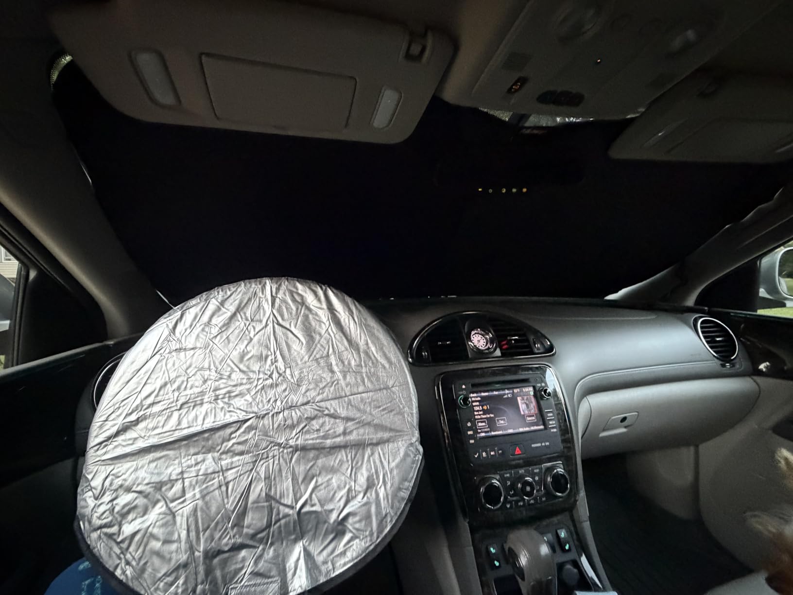 KUST Windshield Sun Shade for 2017-2026 Tesla Model Y/Model 3 Sunshade Accessories (Fit 2025-2026 Model Y Juniper / 2024 Model 3 Highland) Upgraded Foldable Sunshade, Blocks UV Rays Keep Car Cool customer photo 1