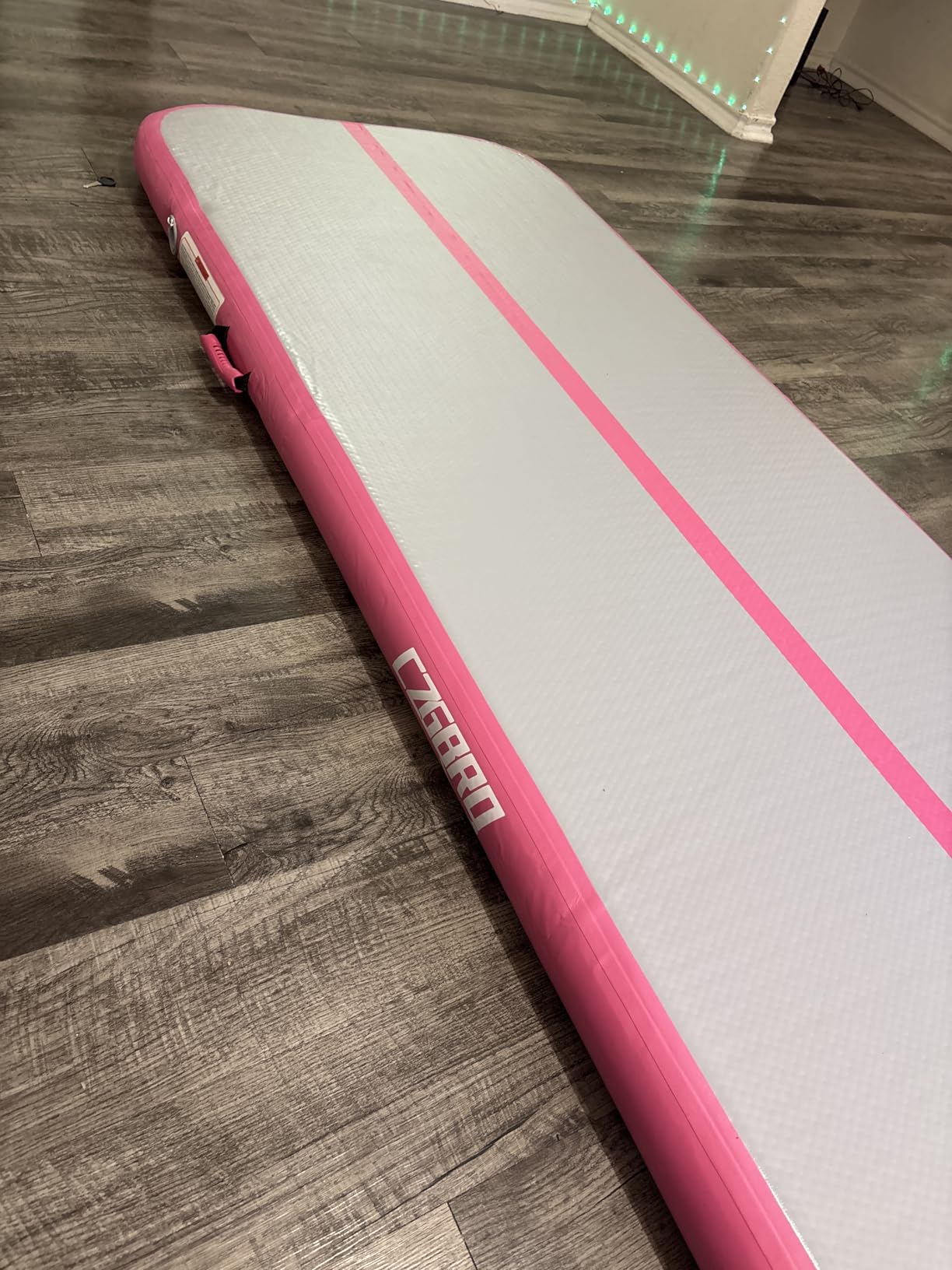 Air Mat Tumble Track, Gymnastics Mats Tumbling Track with Electric Air Pump for Home Use Cheerleading Training Kids Gym Yoga customer photo 2