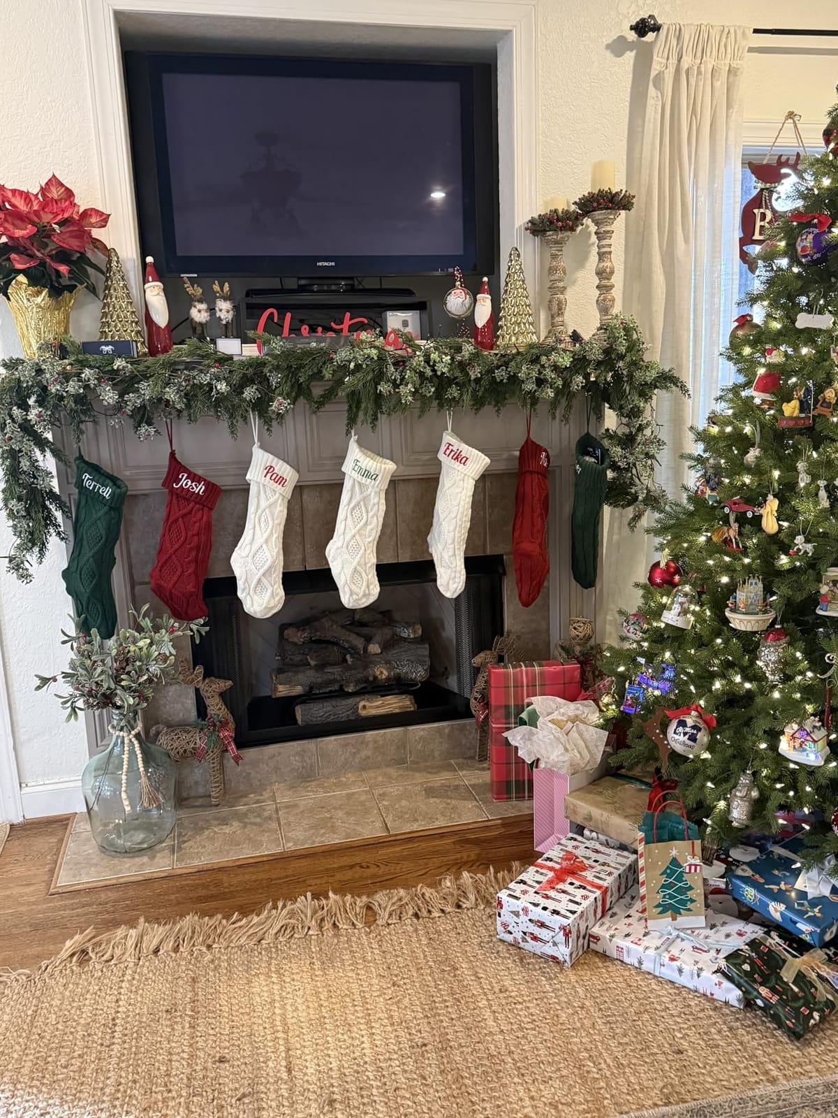 Personalized Christmas Stockings, Custom Name Family Christmas Stocking | 18