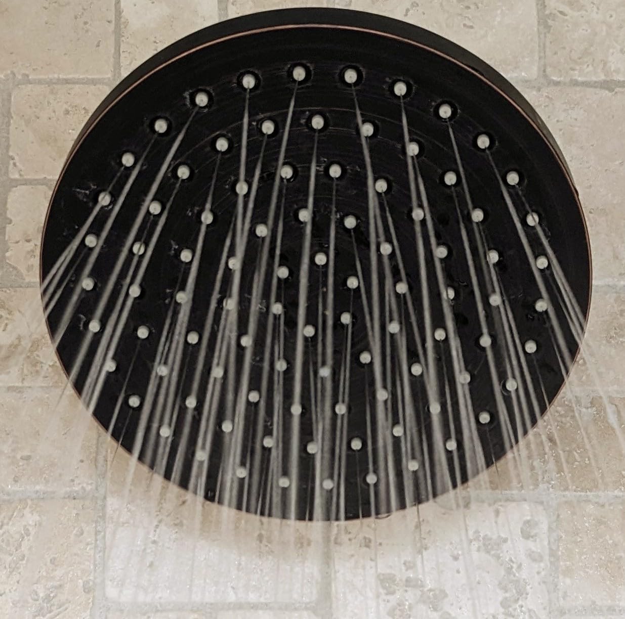 SparkPod Rain Shower Head, 8 Inch Round, Luxury Polished Chrome Finish | High Pressure Shower Heads, 90 Nozzles, Adjustable Showerhead, No Tools Needed, Universal Connection customer photo 2