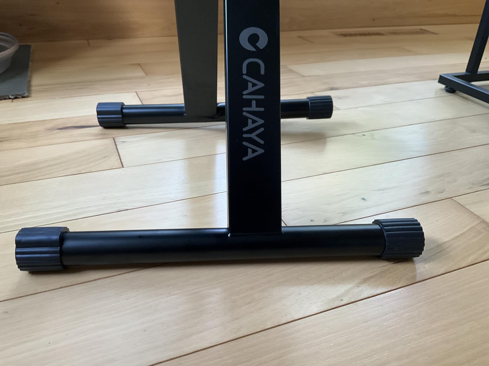 CAHAYA Keyboard Bench Thick Padded Piano Stool Adjustable Height Chair | X-Style folding seat with 3.5in high-density cushion for electronic digital keyboards, upright pianos, guitar playing CY0296 customer photo 1