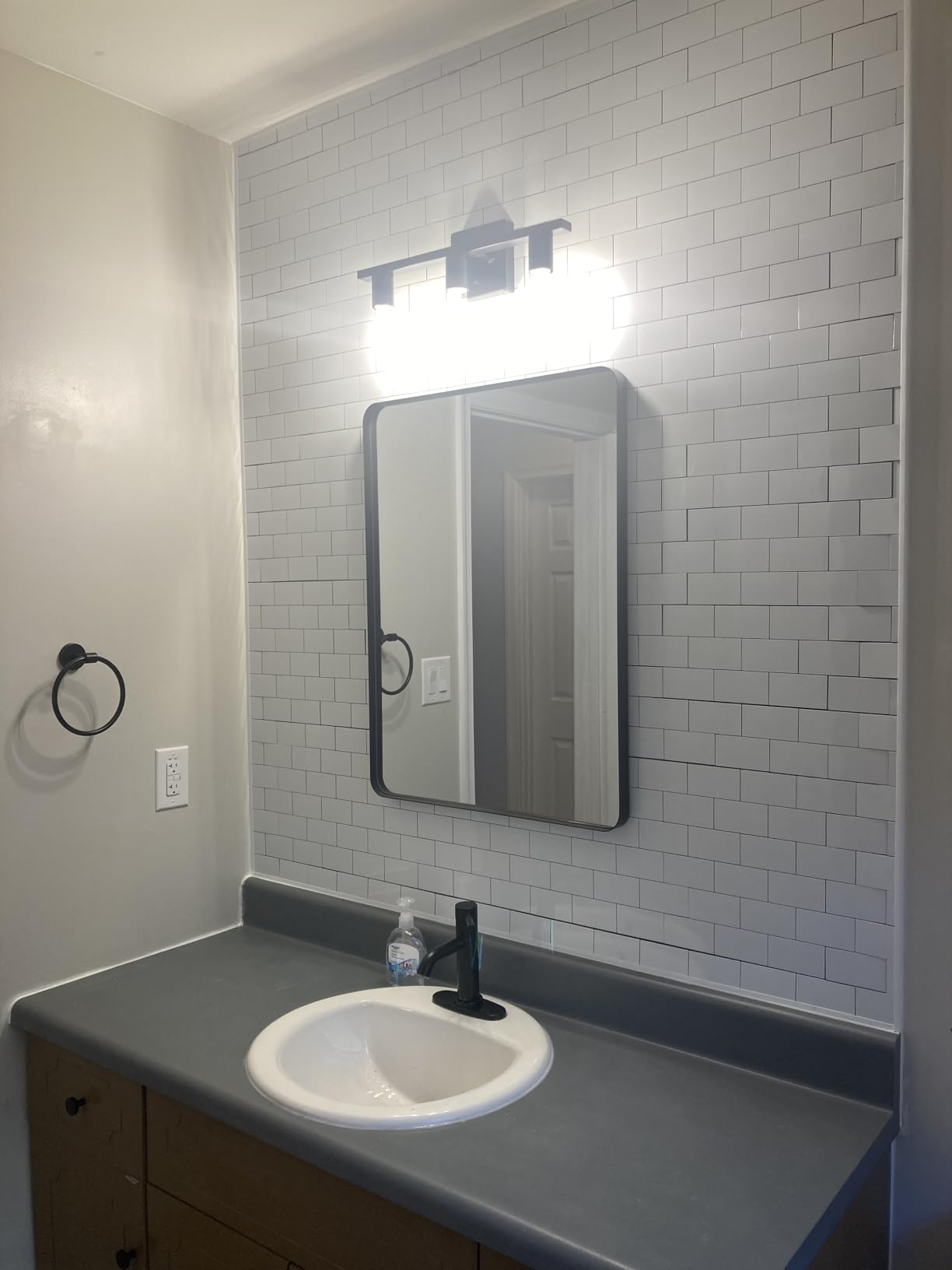 DICOFUN 10-Sheet Polished White Thick PVC Peel and Stick Backsplash, Ceramic Look Subway Tile White Kitchen Backsplash Peel and Stick Wall Tiles customer photo 1