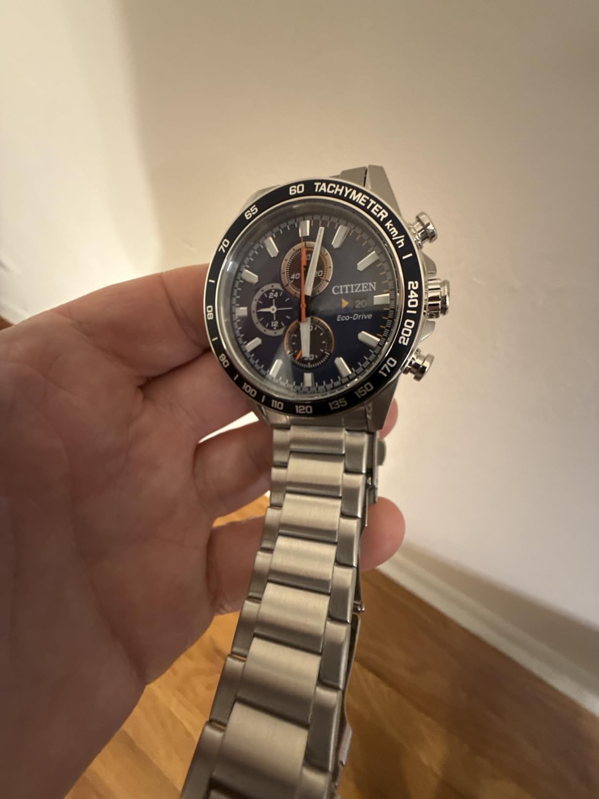 Citizen Men's Sport Casual Brycen Eco-Drive Chronograph Stainless Steel Watch customer photo 1