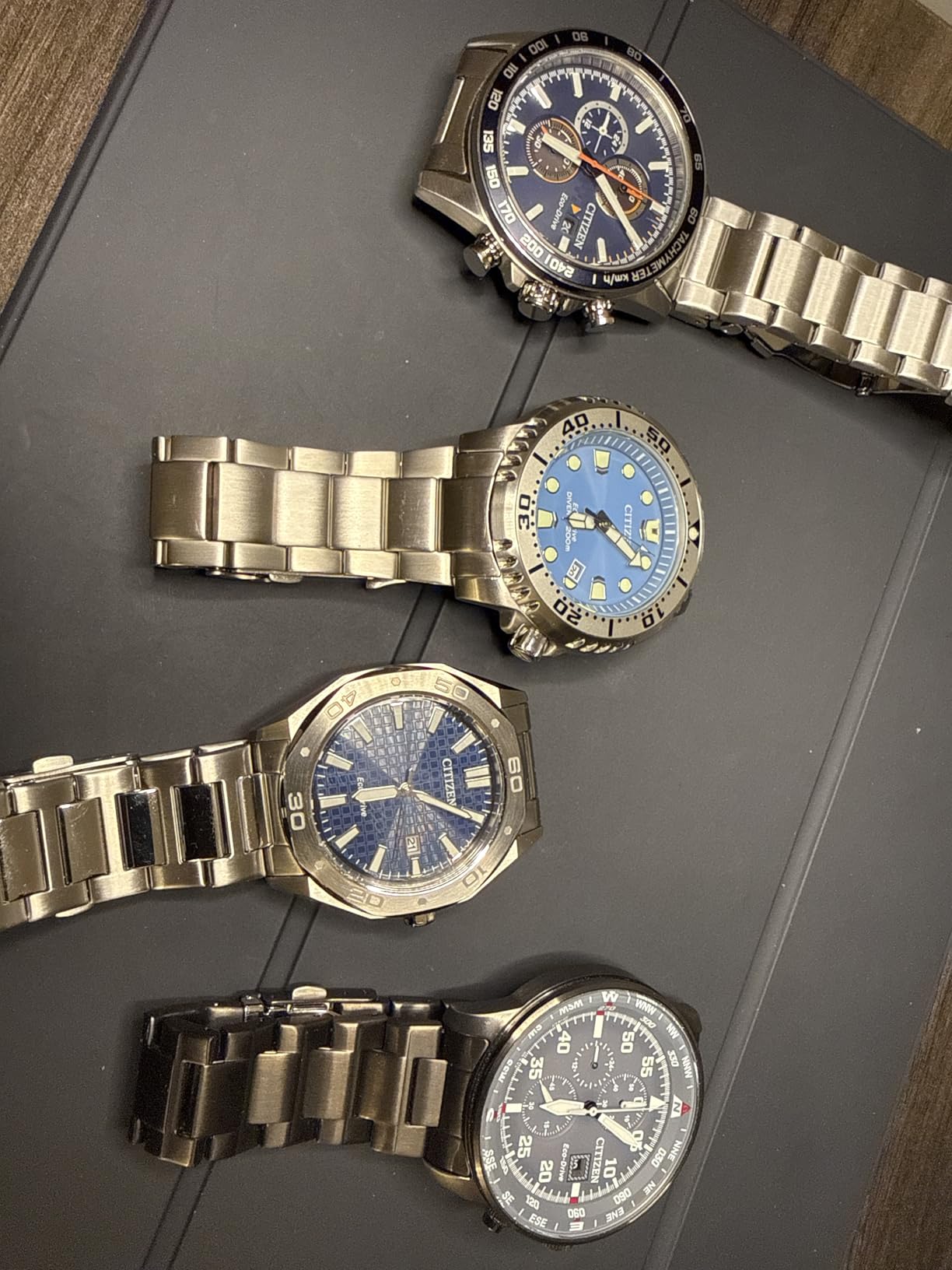 Citizen Men's Sport Casual Brycen Eco-Drive Chronograph Stainless Steel Watch customer photo 2
