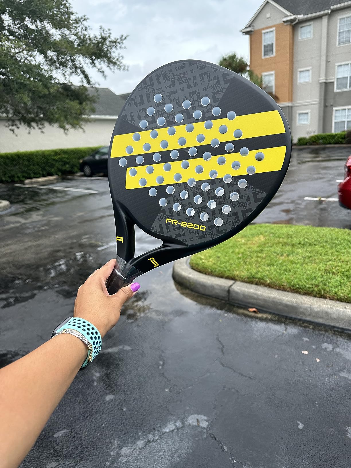 Padel Racket Carbon Fiber Surface with EVA Memory Flex Foam Core Lightweight Padel Racquet customer photo 1