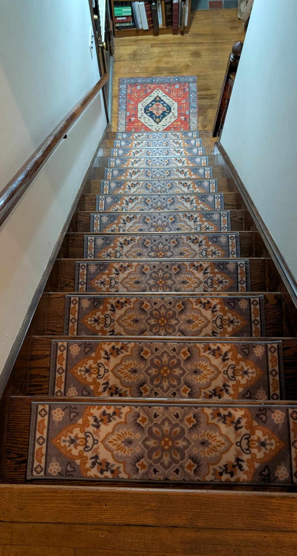 OJIA Non-Slip Carpet Stair Treads for Wooden Steps 15PC 30