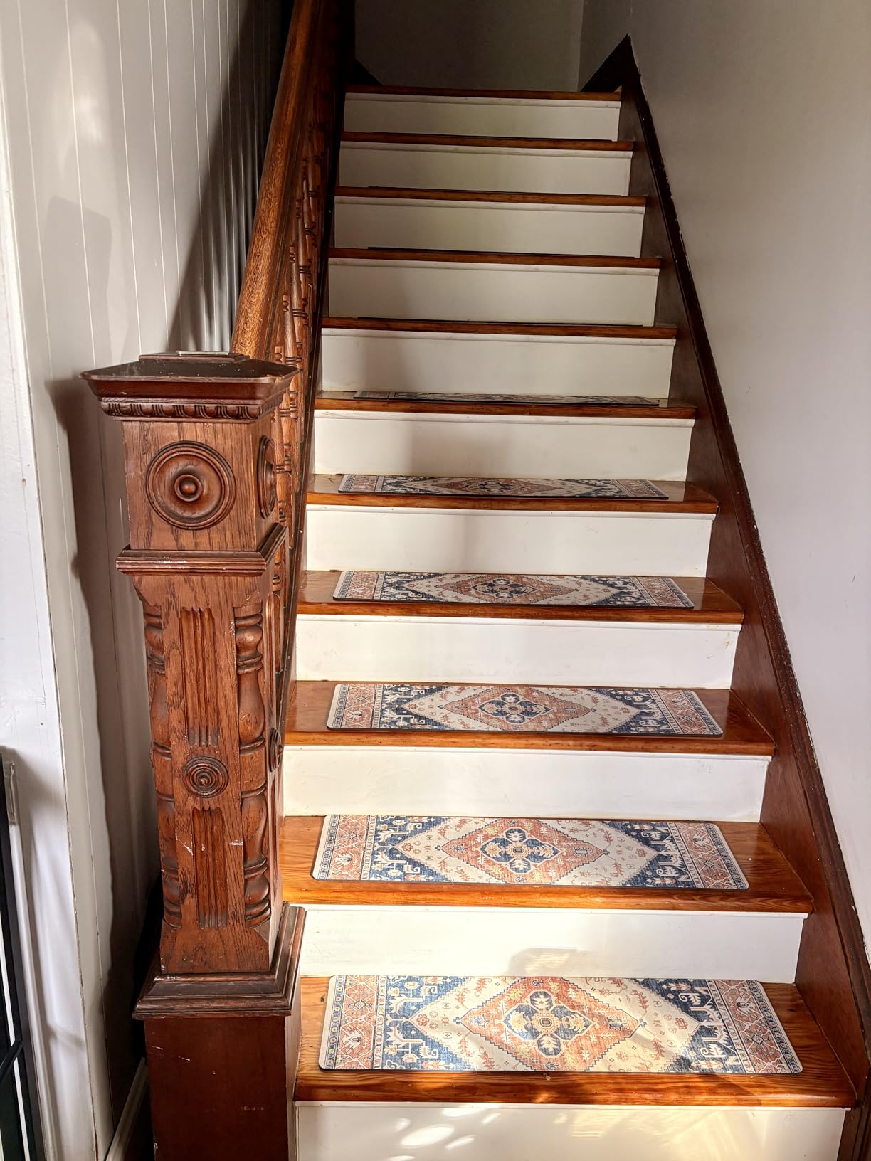 OJIA Non-Slip Carpet Stair Treads for Wooden Steps 15PC 30