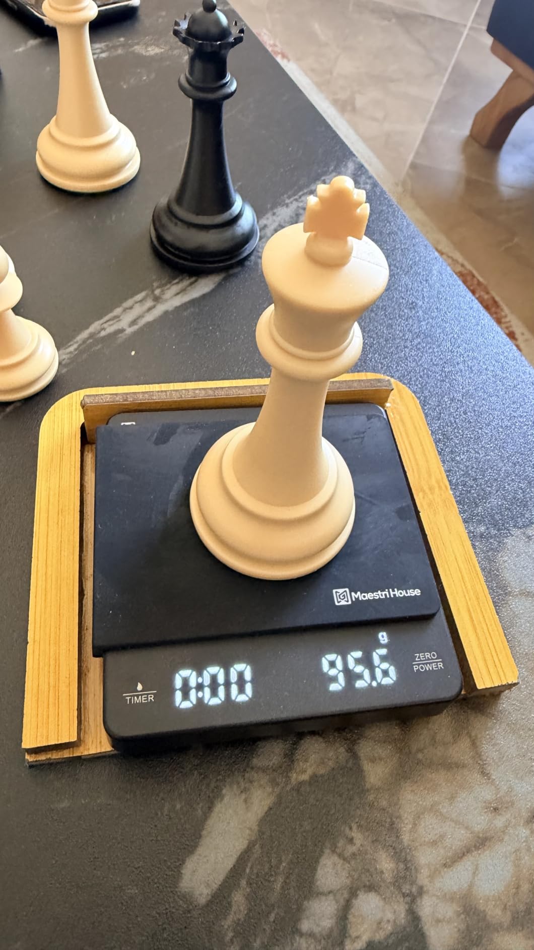 Best Chess Set Ever 4X Professional Chess Set with Weighted Staunton Pieces | 20x20 double-sided silicone board, 4X weighted pieces, 32-page strategy guide and storage bag customer photo 1