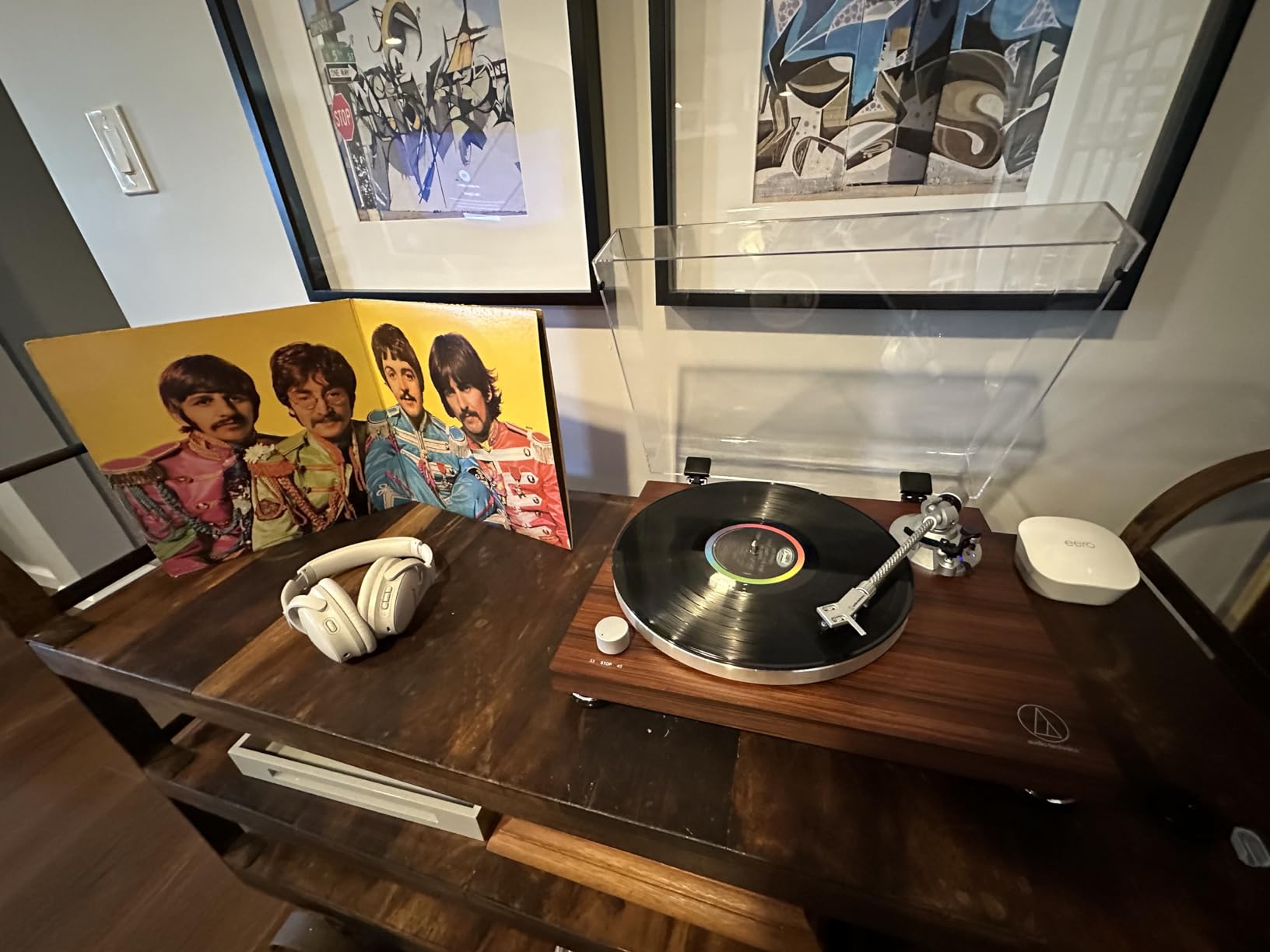 Audio-Technica AT-LPW50BT-RW Manual Belt-Drive Turntable, Rosewood customer photo 1