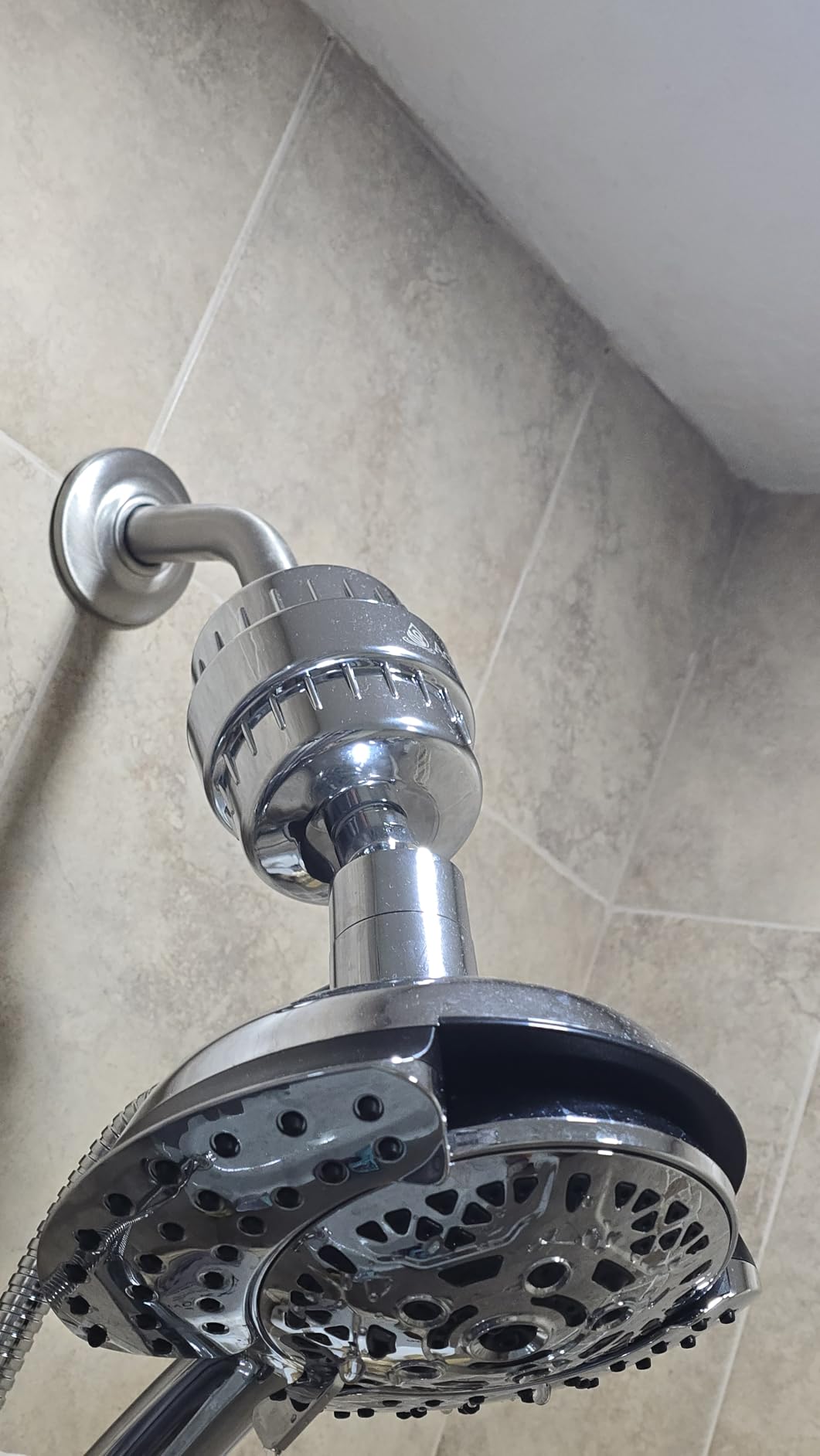 INAVAMZ Shower Head with Handheld High Pressure: Hand Held Shower Head & Rain Shower Head 2-IN-1 Shower Head with 59