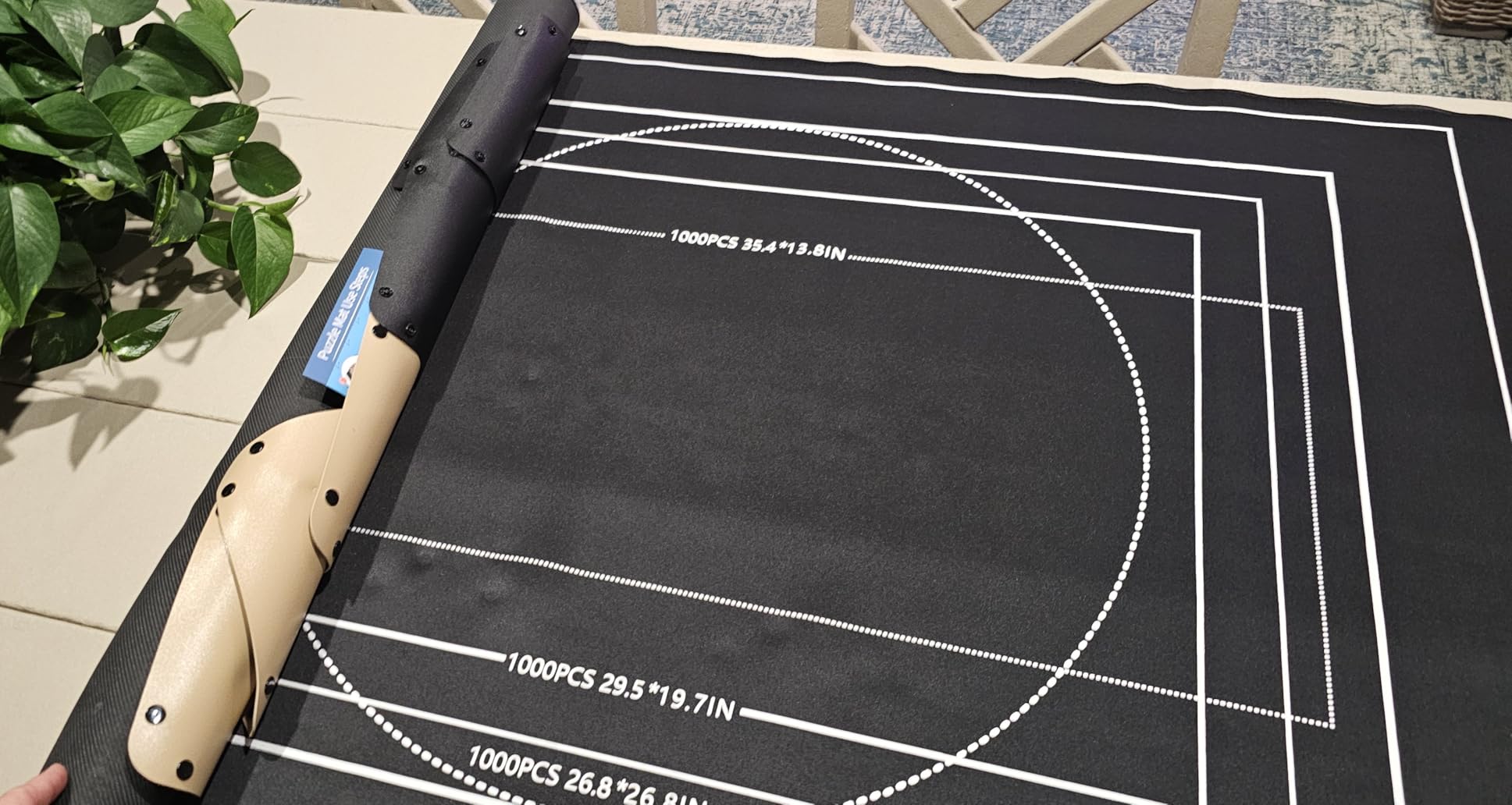 Pohxev Jigsaw Puzzle Mat Roll Up, Portable Saver Pad 48