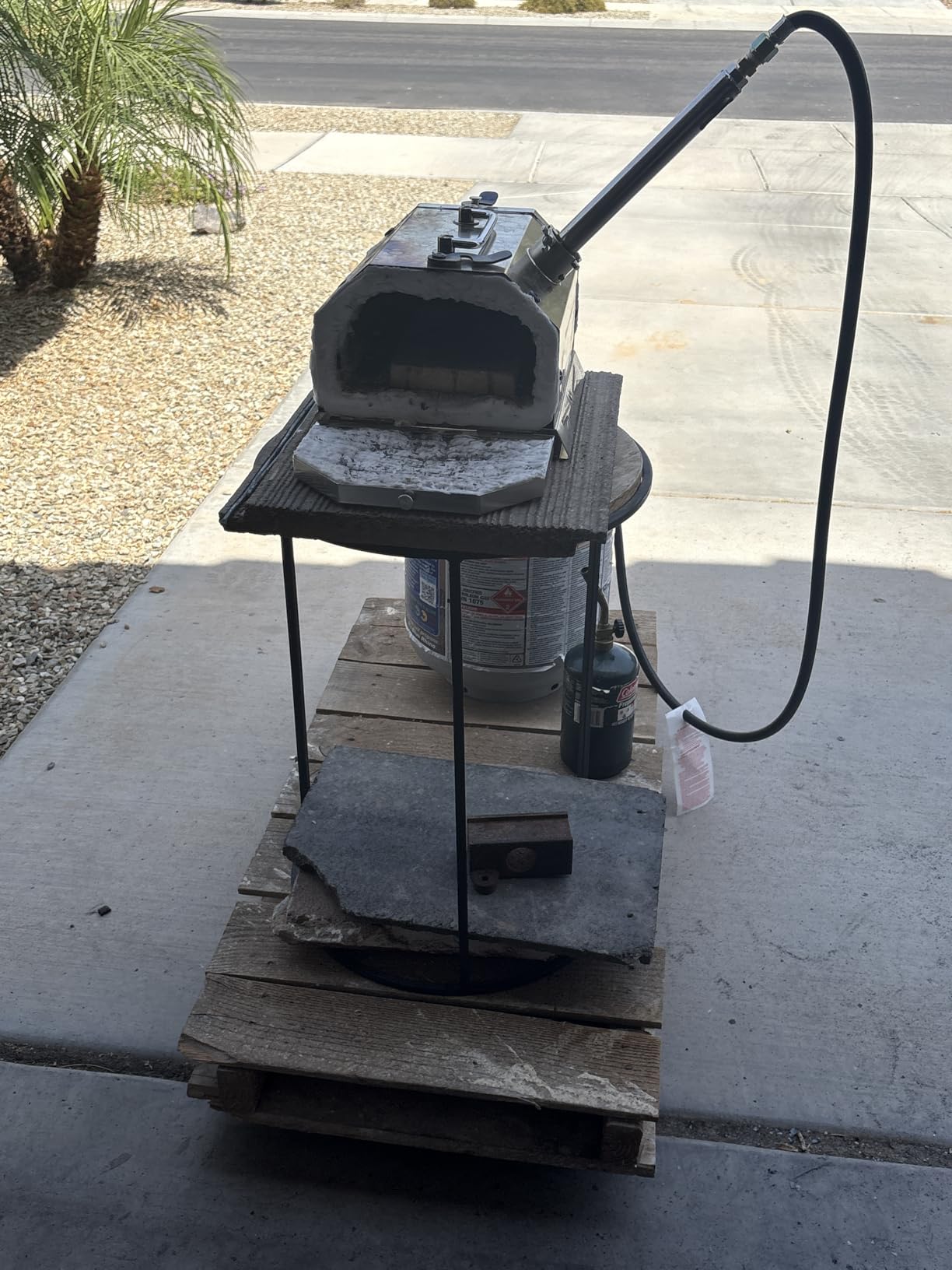 1 Burner Propane Blacksmith Forge Kit, 2600°F Metal Forge | Single Burner, Stainless Steel, Double Doors, Knife Making, Farrier Tools customer photo 1