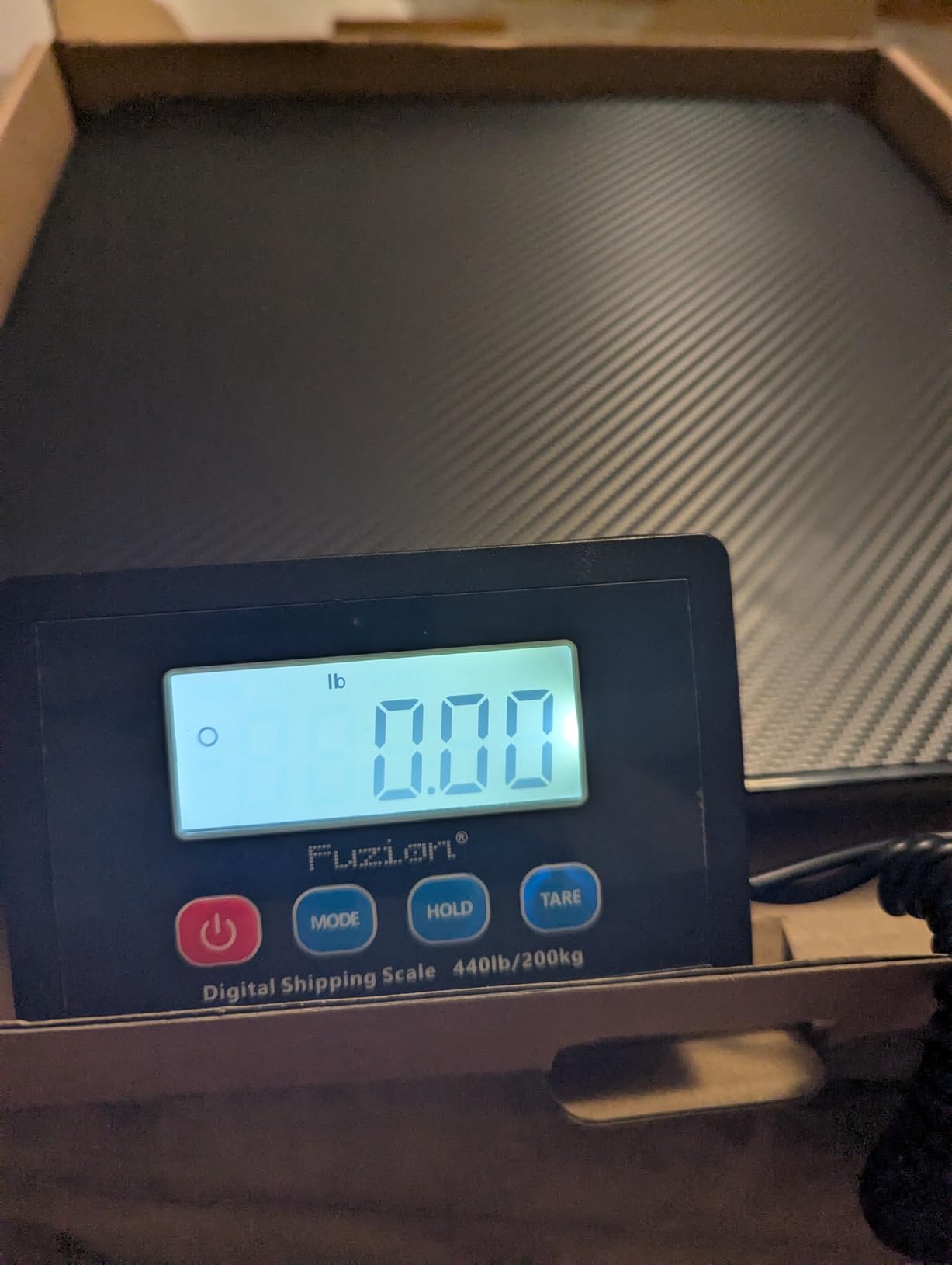 Fuzion Shipping Scale, 440LB x 10g High Accuracy Postal Scale, Hold & Tare | Carbon Fiber Platform, Digital Shipping Postal Scale for Packages, Luggage, Mailing, Postage, Battery & AC Adapter Included customer photo 2