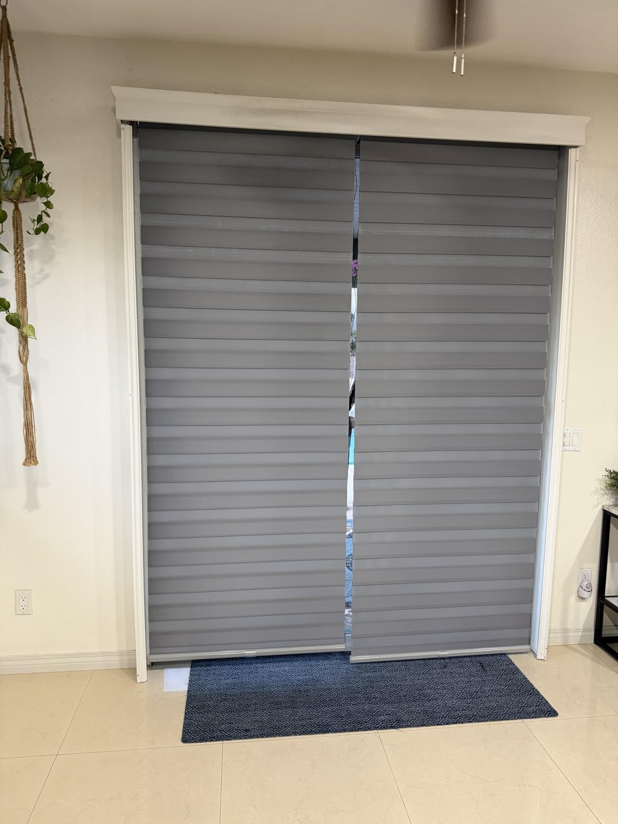 Persilux Cordless Zebra Blinds for Windows Free-Stop Window Blinds (34