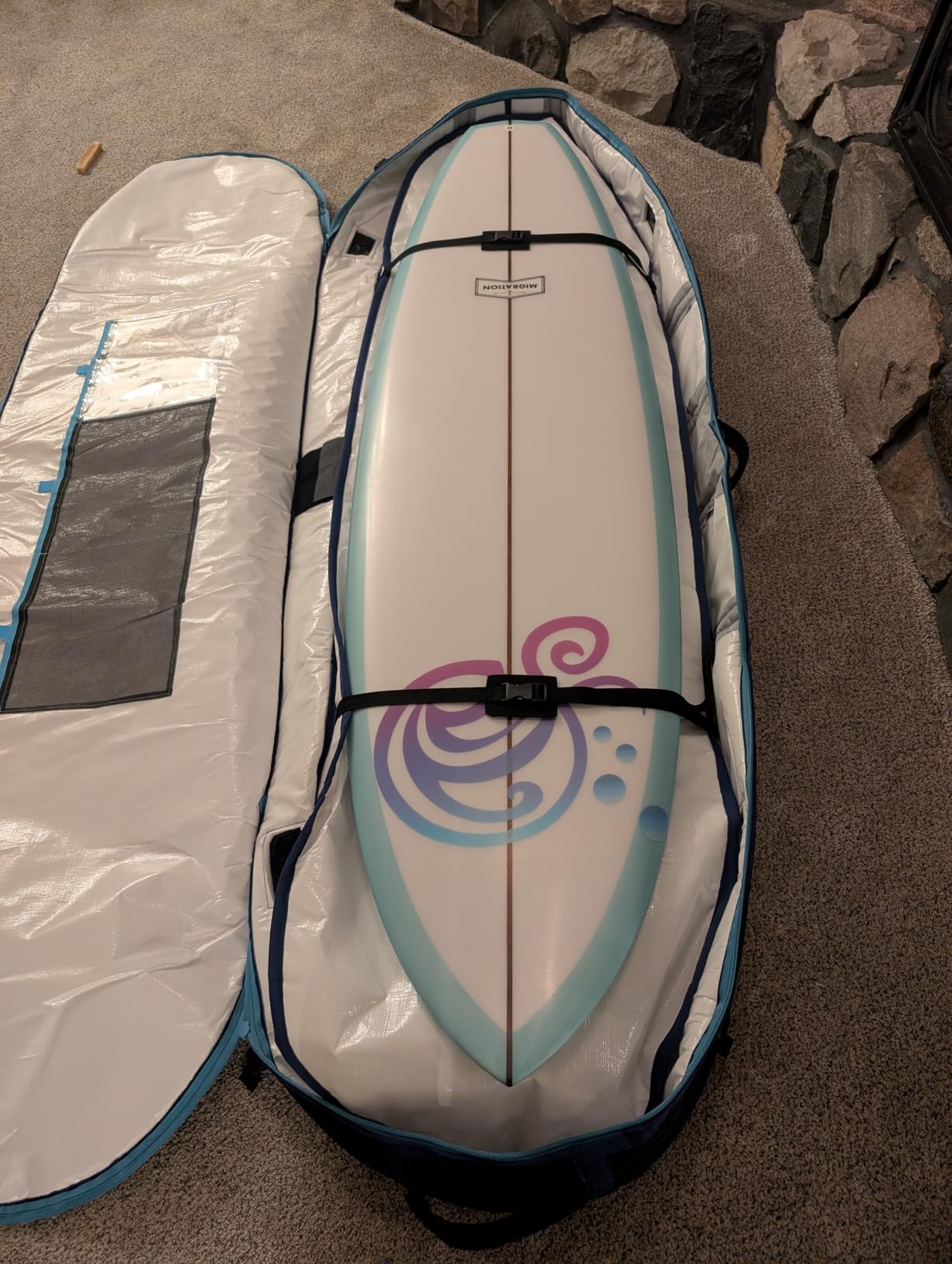 OCEANBROAD Surfboard Longboard Travel Bag Double for 2 Boards (6'0-10'0) customer photo 1