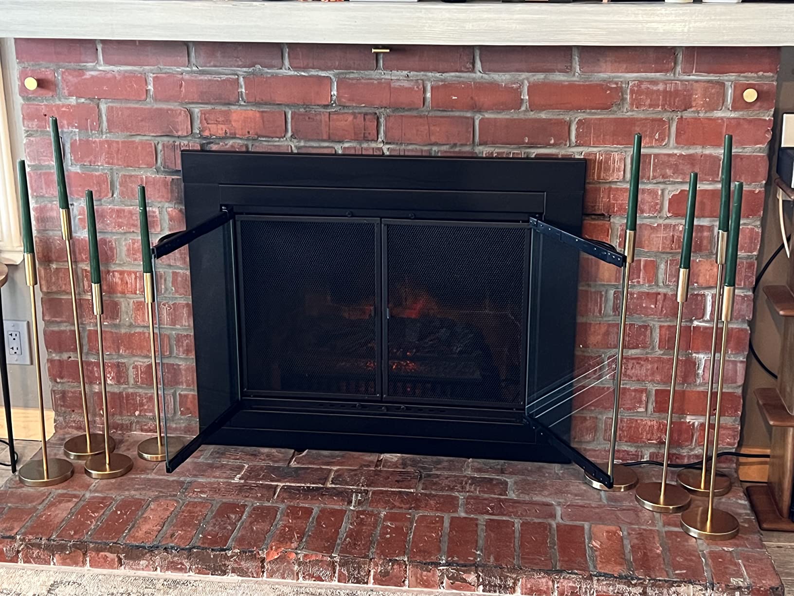 Pleasant Hearth Alpine Collection Fireplace Glass Door customer photo 1