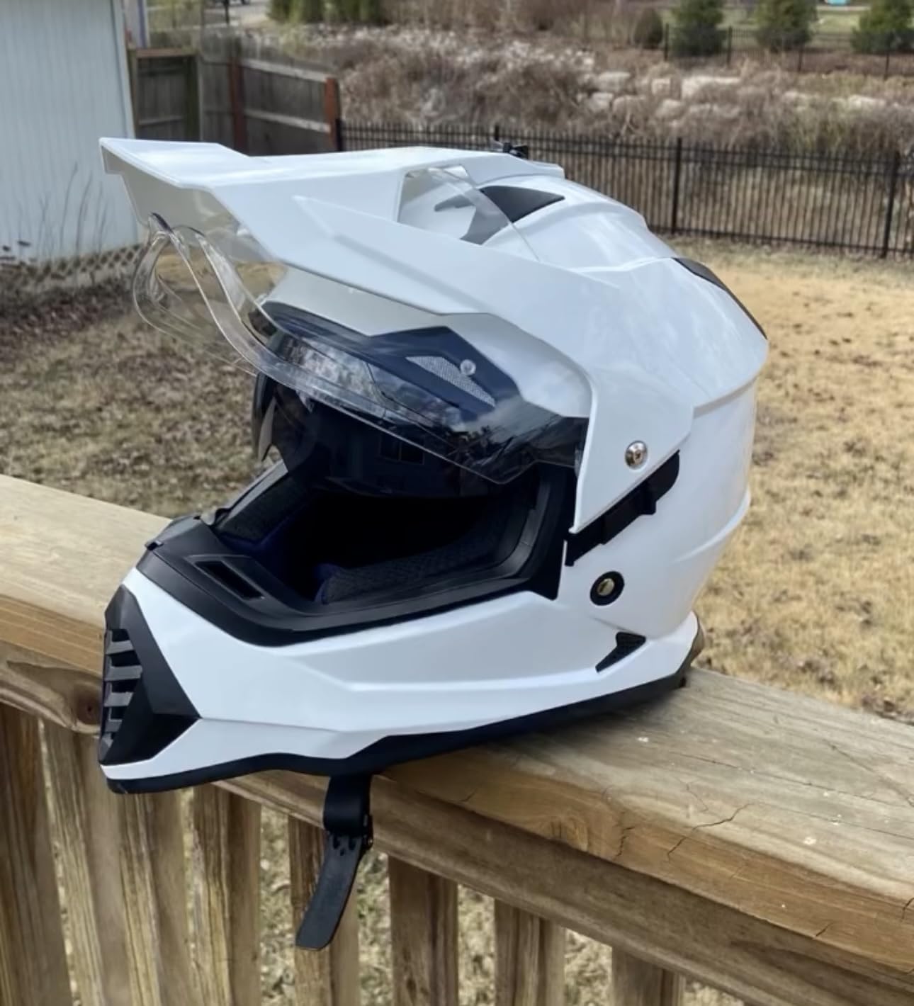 ILM Dual Sport Adventure Motorcycle Helmet with Pinlock Visor WS902 | Dual Visor, Ventilation, Wide View, Snowmobile ATV Dirt Bike Off-Road E-Bike customer photo 1