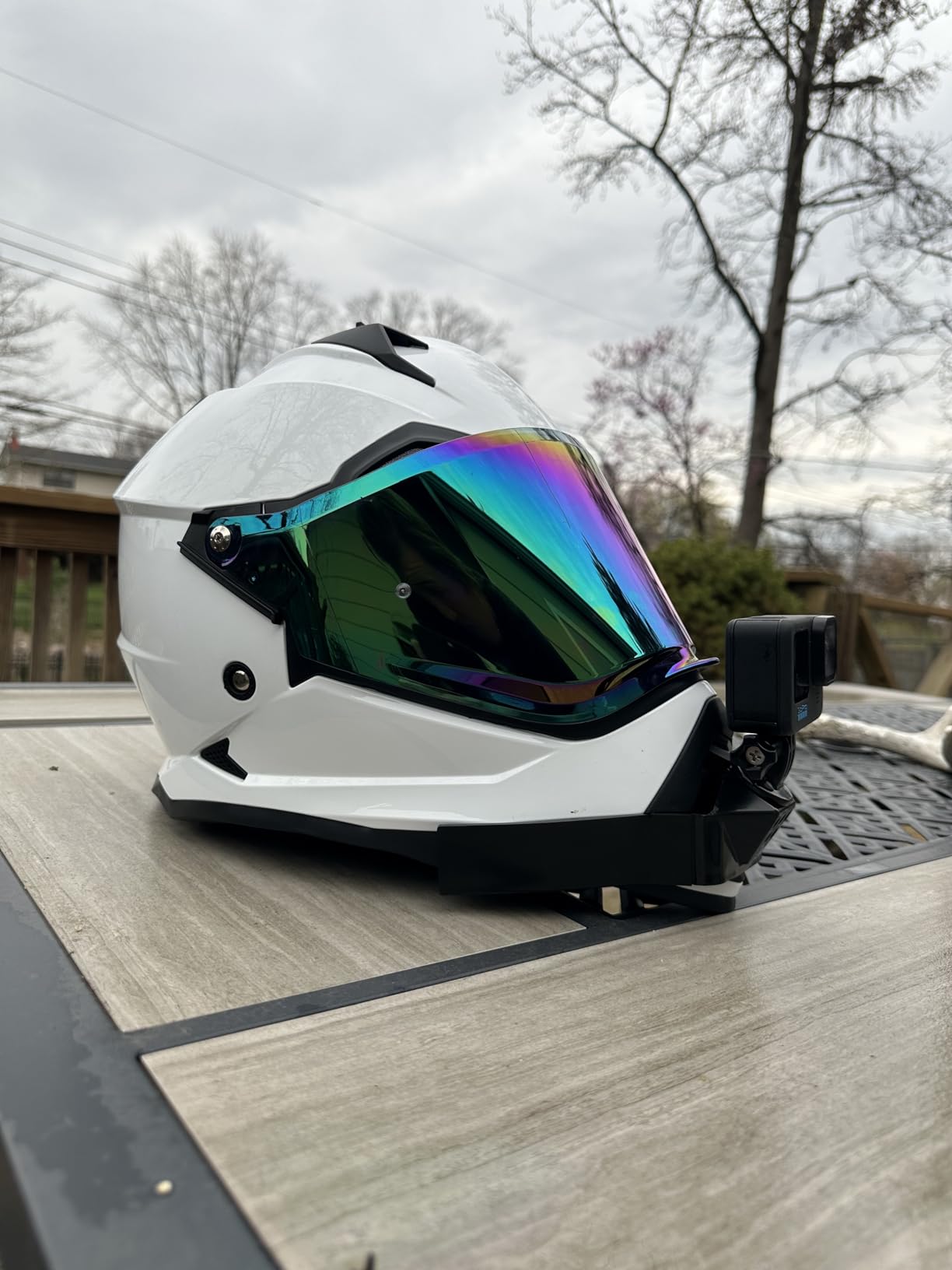 ILM Dual Sport Adventure Motorcycle Helmet with Pinlock Visor WS902 | Dual Visor, Ventilation, Wide View, Snowmobile ATV Dirt Bike Off-Road E-Bike customer photo 2