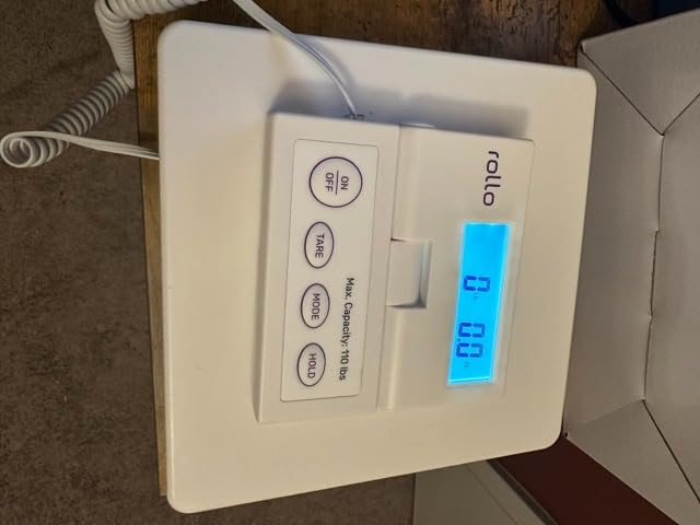Rollo Shipping Scale for Packages - Digital Shipping Postal Scale (110 Lb Max) - Hold and Tare Functions - Includes AC Adapter and 2X AAA Batteries customer photo 2