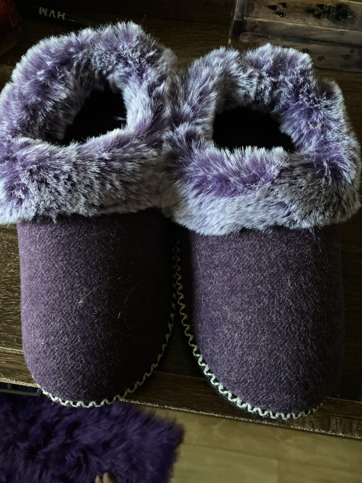 EverFoams Women's Bootie Slippers Warm Soft House Shoes with Fluffy Collar customer photo 1